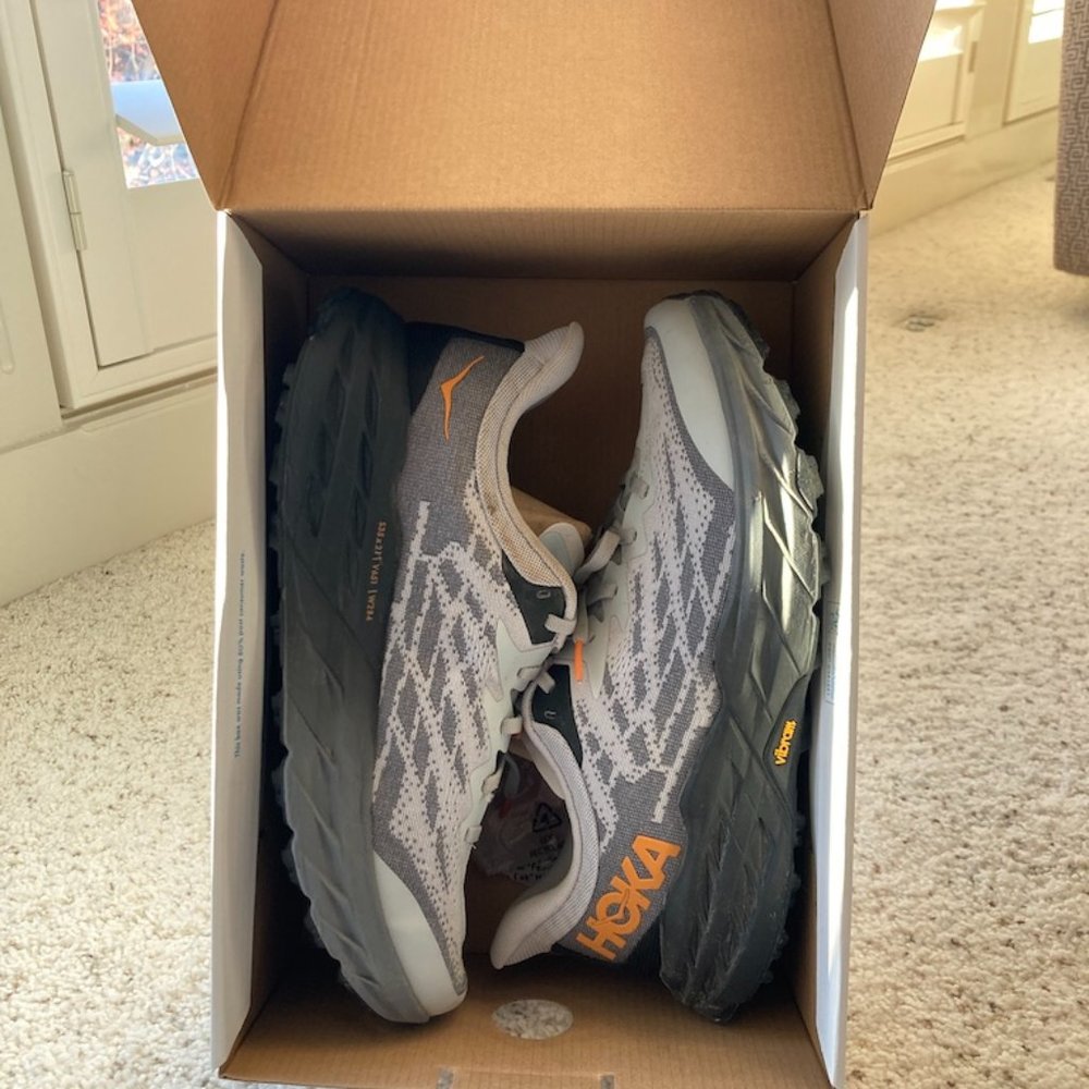 Hoka Speedgoat trail shoes, size 11 2E (wide)
